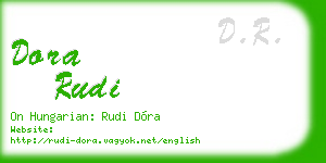 dora rudi business card