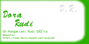 dora rudi business card